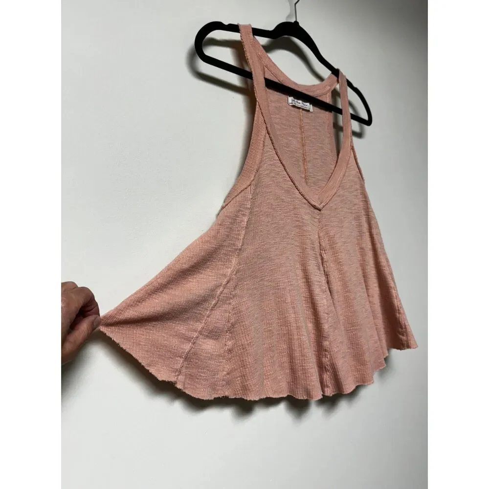 FREE PEOPLE We The Free Crush On You Tank, Blush Pink, Sz XS